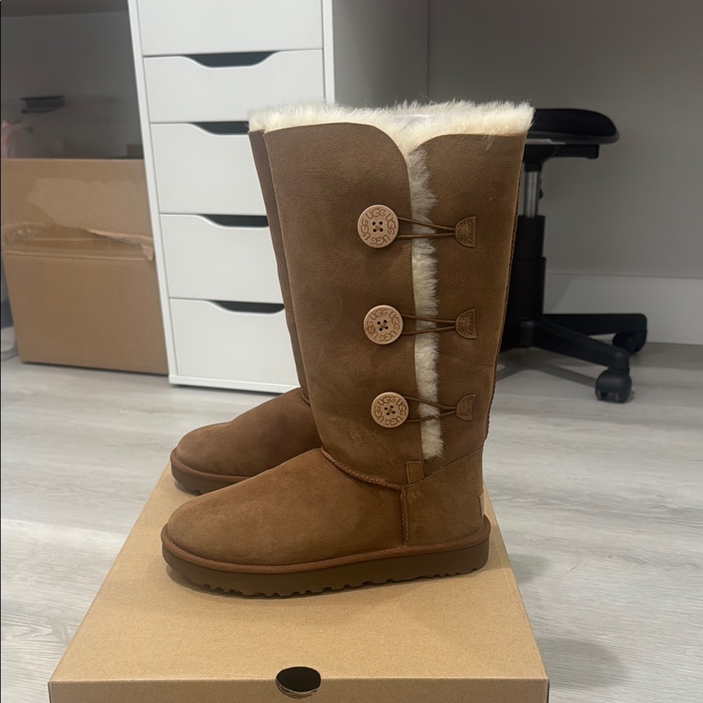 Cozy Brown Shearling Boots